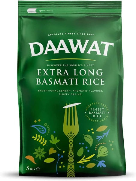 Daawat Extra Long Basmati Rice 5kg @SaveCo Online Ltd