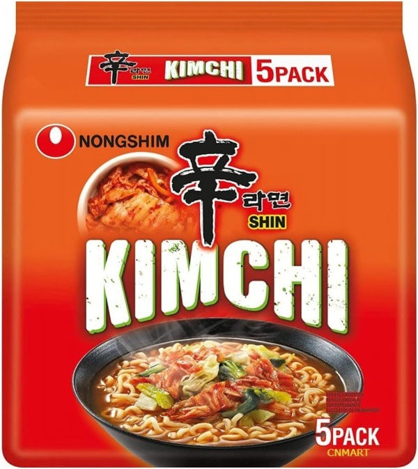Nongshim Kimchi Noodles 5 Pack 600g @SaveCo Online Ltd