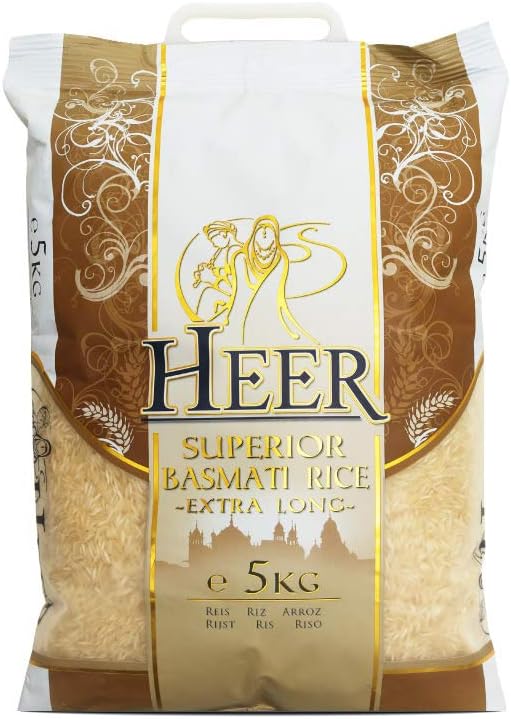 Heer Superior Basmati Rice Extra Long 5kg @SaveCo Online Ltd