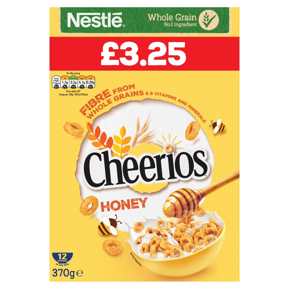 Nestle Cheerios Honey 370g @SaveCo Online Ltd