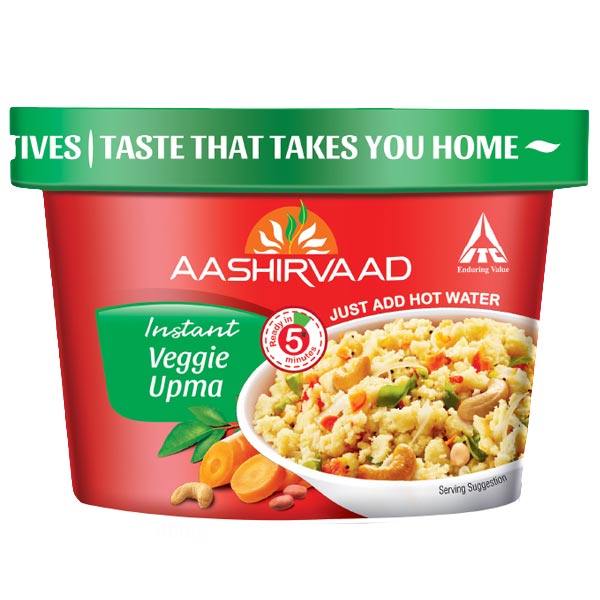 Aashirvaad Instant Veggie Upma 80g @SaveCo Online Ltd