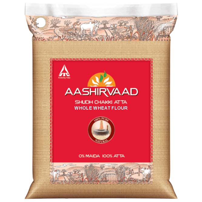 Aashirvaad Whole Wheat Flour 2kg @SaveCo Online Ltd