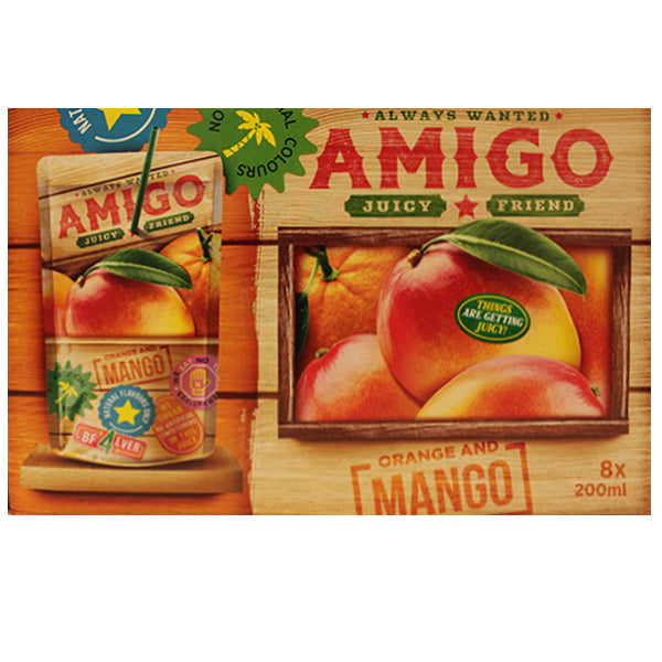 Amigo Mango Juice 8x200ml @SaveCo Online Ltd