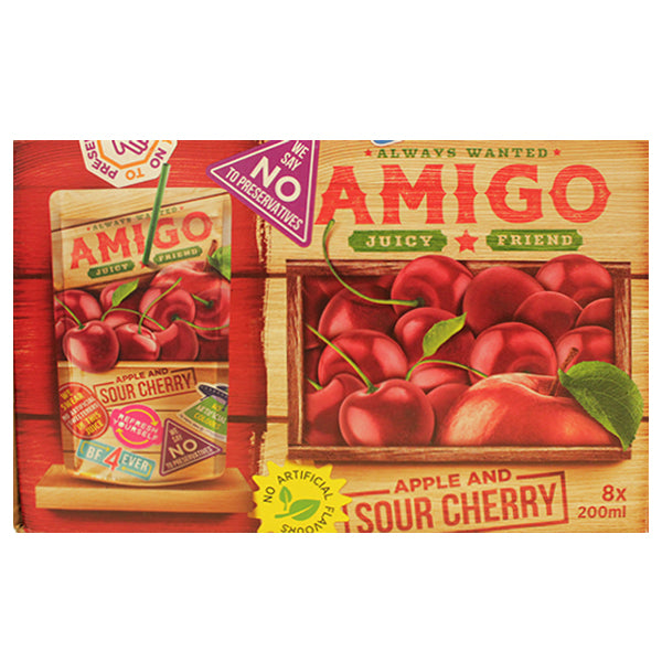 Amigo Sour Cherry juice 8x200ml @SaveCo Online Ltd
