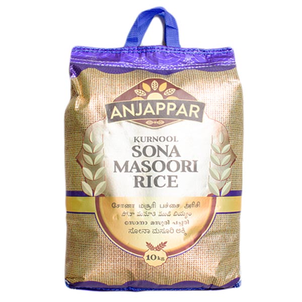 Anjappar Sona Masoori Rice 10kg @SaveCo Online Ltd