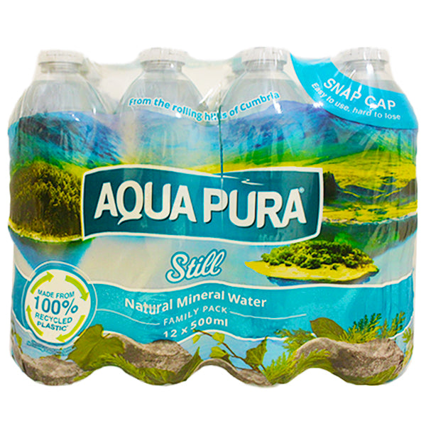 Aqua Pura Water 12x500ml @SaveCo Online Ltd