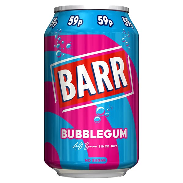 Barr Bubblegum 330ml @SaveCo Online Ltd