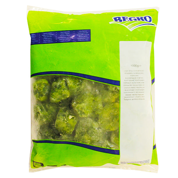 Begro Leaf Spinach Portions 1kg @SaveCo Online Ltd