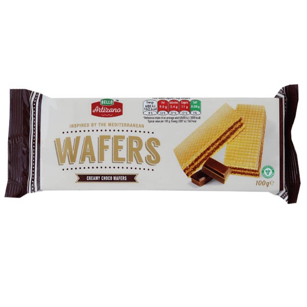 Bello Artizano Creamy Choco Wafers MULTI-BUY OFFER 2 For £1 @SaveCo Online Ltd