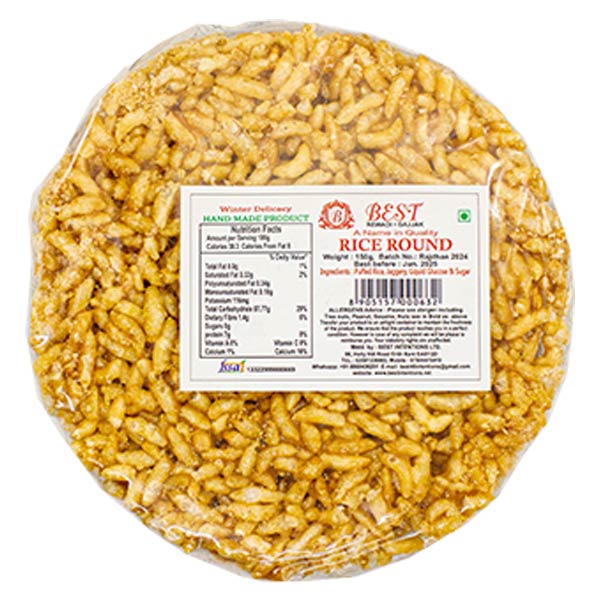 Best Rice Round (Gajjak) 150g @SaveCo Online Ltd