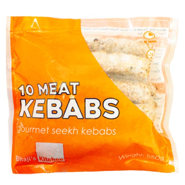 Bhaji's Kitchen Meat Kebabs 10pck @SaveCo Online Ltd