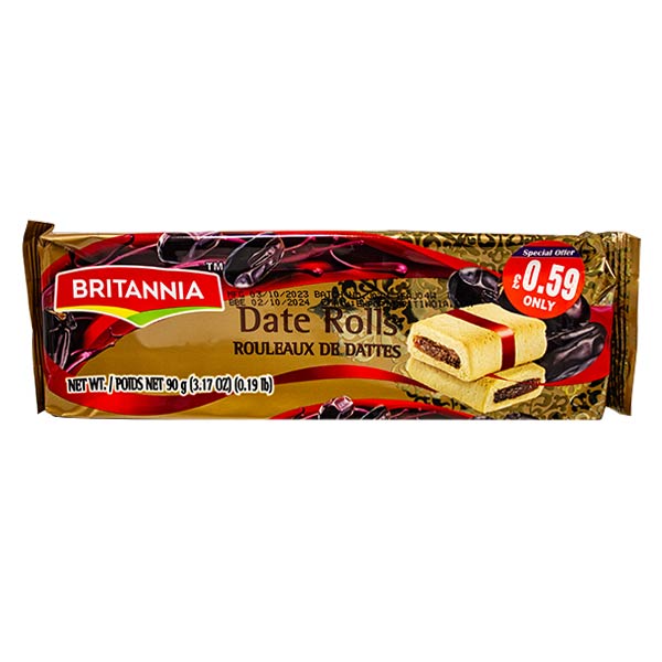 Britannia Date Rolls 90g  @SaveCo Online Ltd