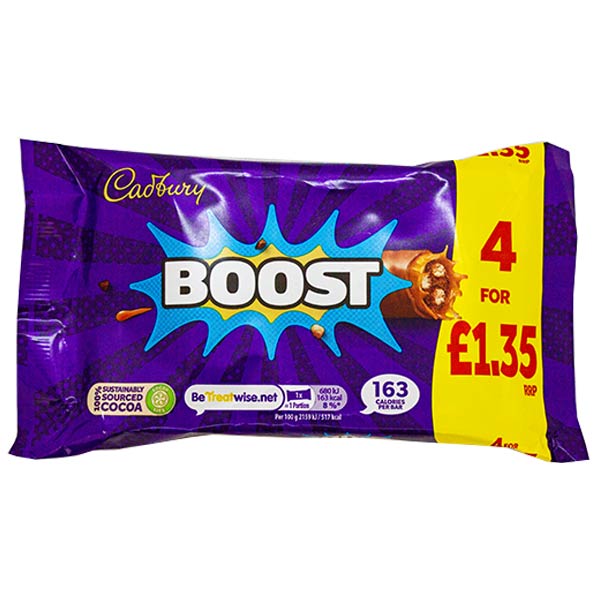 Cadbury Boost 4Pk x 31.5g @SaveCo Online Ltd