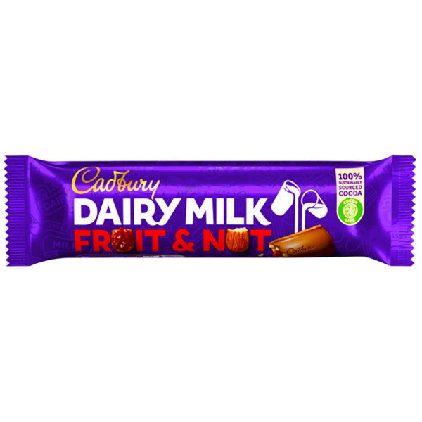 Cadbury Dairy Milk Fruit And Nut Choc Bar 49g @SaveCo Online Ltd