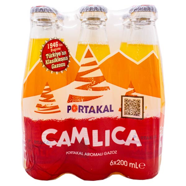 Çamlıca Gazoz Orange Drink Case 6x200ml @SaveCo Online Ltd