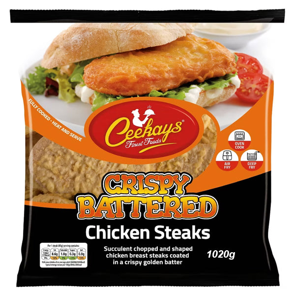 Ceekays Crispy Battered Chicken Steaks 1020g @SaveCo Online Ltd