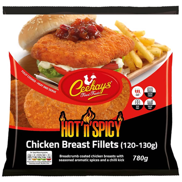 Ceekays Hot'n'Spicy Breaded Chicken Breast Fillets 780g @SaveCo Online Ltd