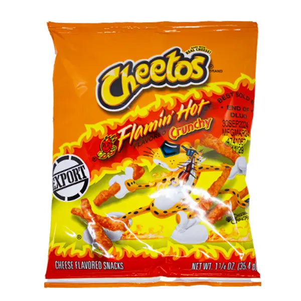 Cheetos Flamin' Hot Crunchy 35.4g @SaveCo Online Ltd