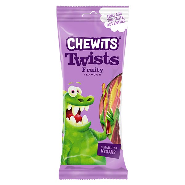 Chewits Twists Fruity Flavour - 160g Chewits Blue Raspberry Juicy Bites 115g @SaveCo Online Ltd