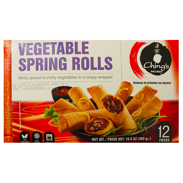 Ching's Secret 12s Vegetable Spring Rolls 480g @SaveCo Online Ltd