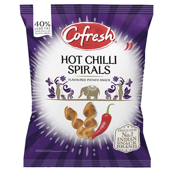 Cofresh Chilli Spirals 80g @SaveCo Online Ltd