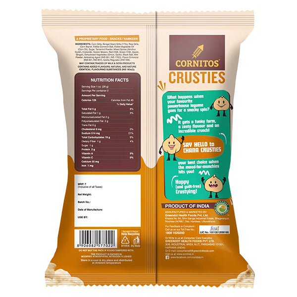 Cornitos Crusties Dilli Chaat 57g @SaveCo Online Ltd