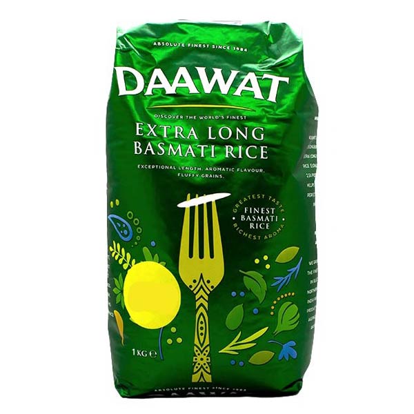 Daawat Extra Long Basmati Rice 1kg @SaveCo Online Ltd