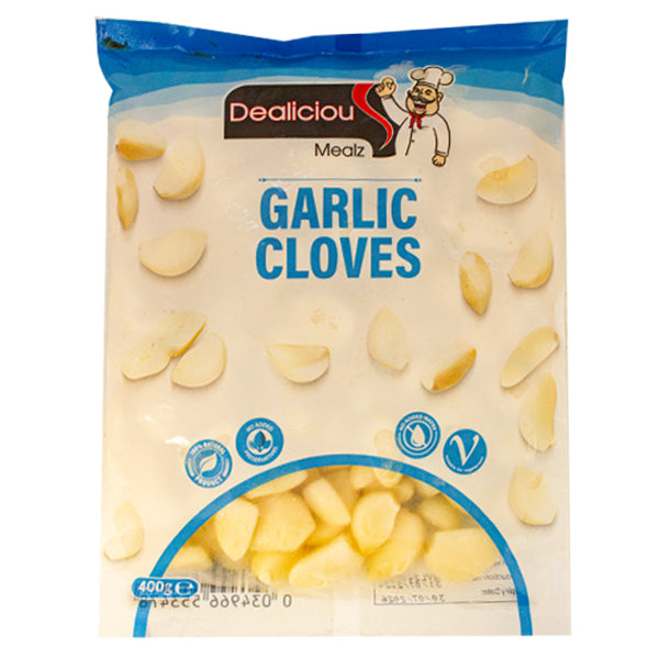 Dealicious Frozen Garlic Cloves 400g @SaveCo Online Ltd