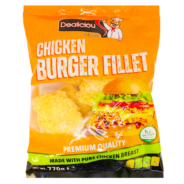 Dealicious Mealz Chicken Burger Fillet 770g @SaveCo Online Ltd