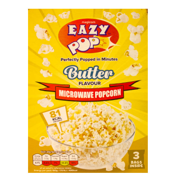 Eazy Pop Butter Popcorn 3Pk @SaveCo Online Ltd