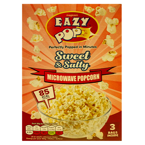 Eazy Pop Sweet & Salted Popcorn 3Pk @SaveCo Online Ltd