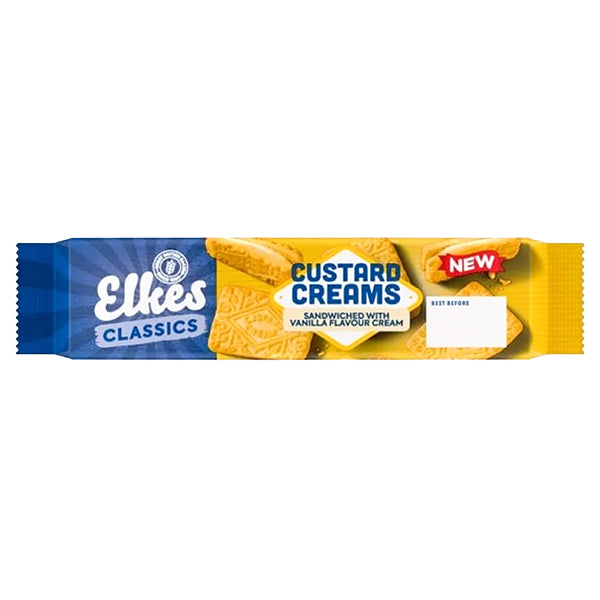 Elkes Custard Creams Biscuit 150g @SaveCo Online Ltd