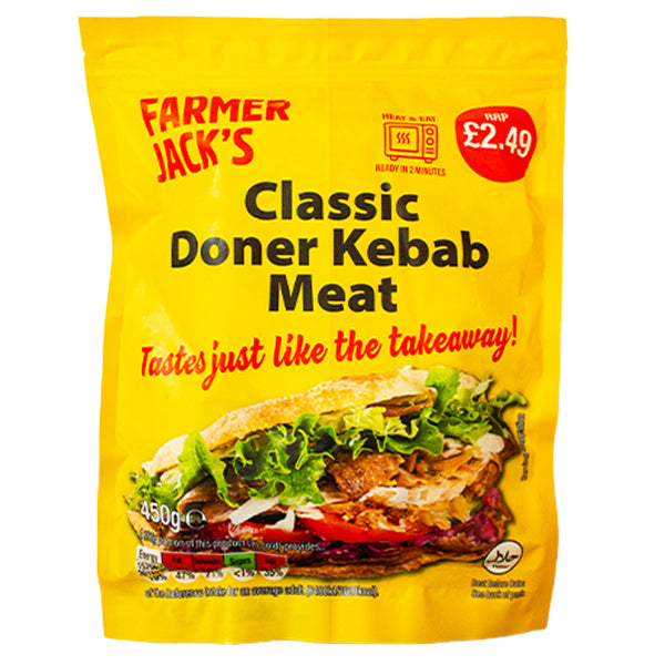 Farmer Jacks Doner Kebab Meat 450g @SaveCo Online Ltd