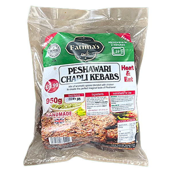 Fatima's Deli Peshawari Chapli Kebabs 950g @SaveCo Online Ltd
