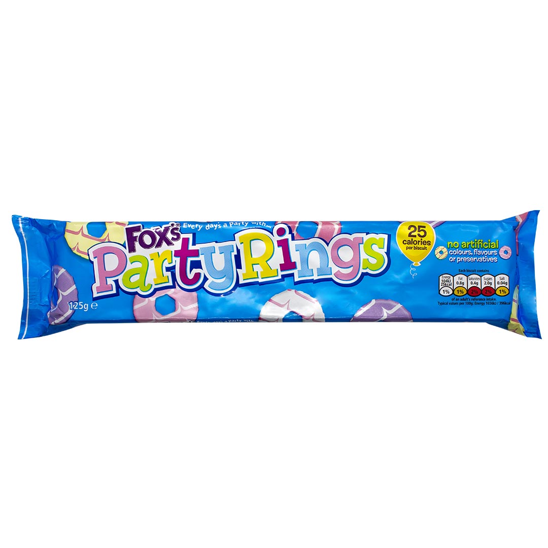 Fox's Party Rings Biscuit 125g @SaveCo Online Ltd