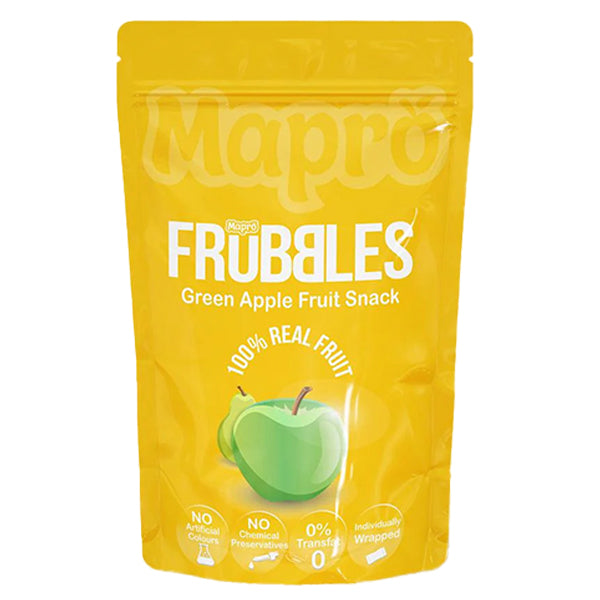 Mapro Frubbles Green Apple Fruit Snack 180g @SaveCo Online Ltd