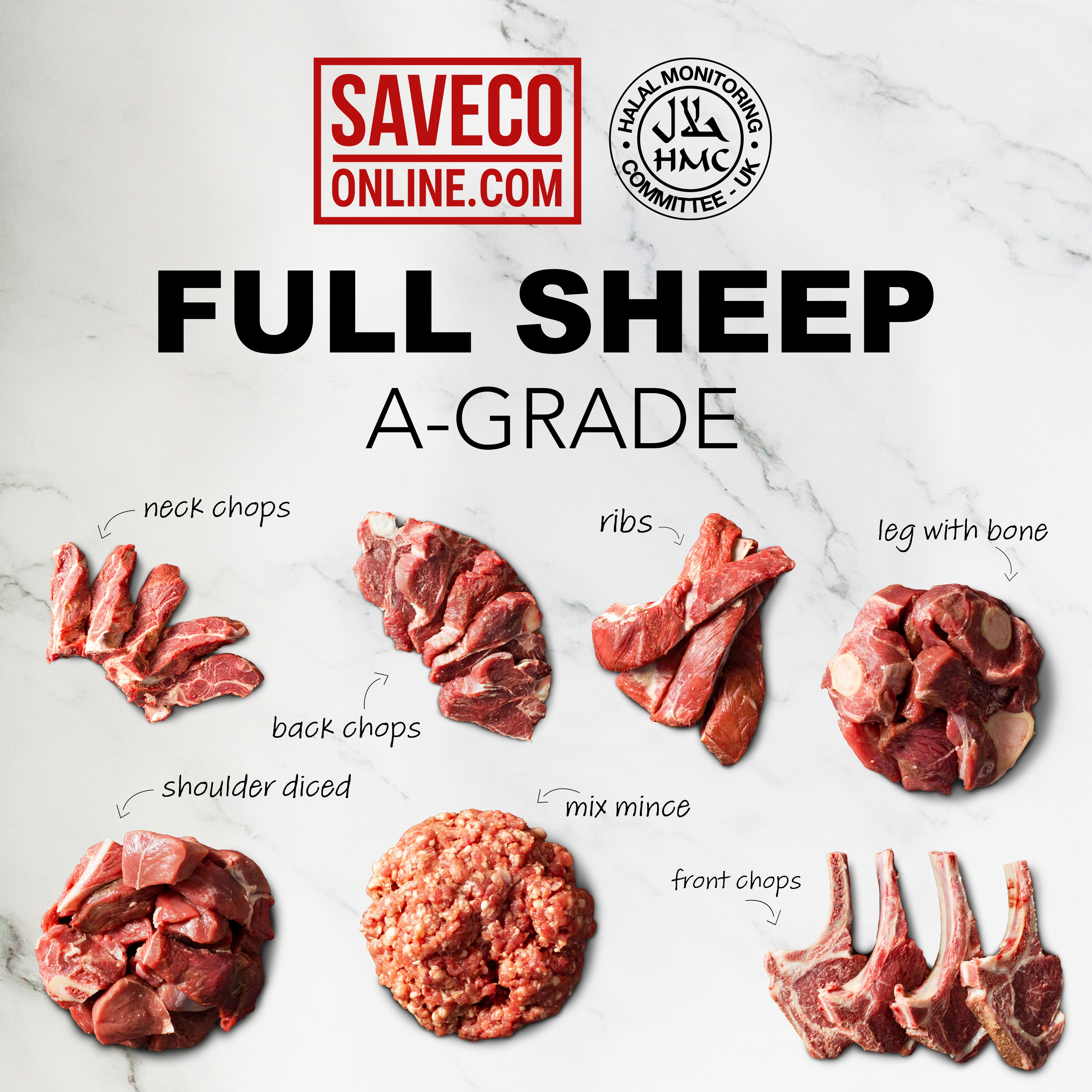 Full Sheep With Rice HMC Halal Whole Sheep Box | SaveCo Online Ltd