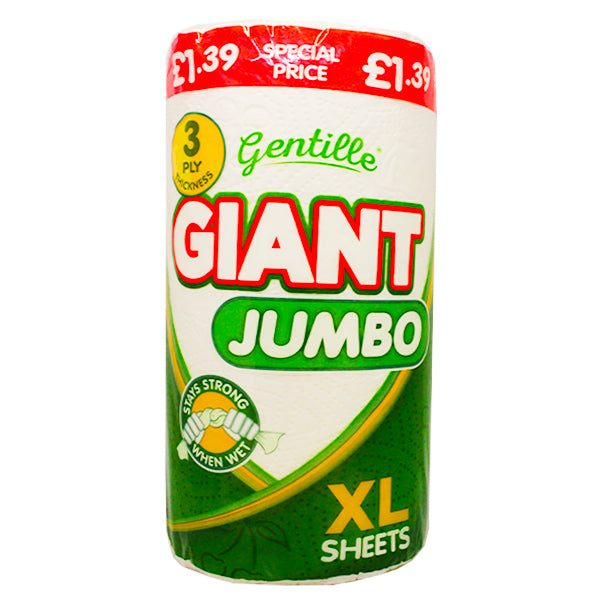 Gentille Giant Jumbo 3Ply Kitchen Rolls @SaveCo Online Ltd