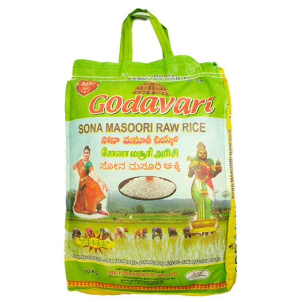 Godavari Sona Masoori Raw Rice 10kg @SaveCo Online Ltd