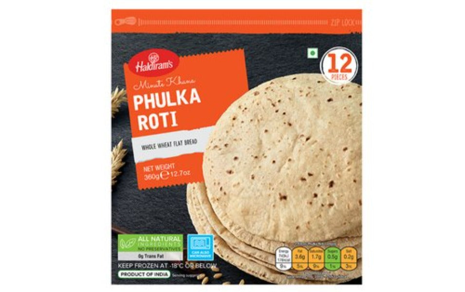 Haldiram's Phulka Roti 360g | Indian Supermarket Online | SaveCo Online Ltd