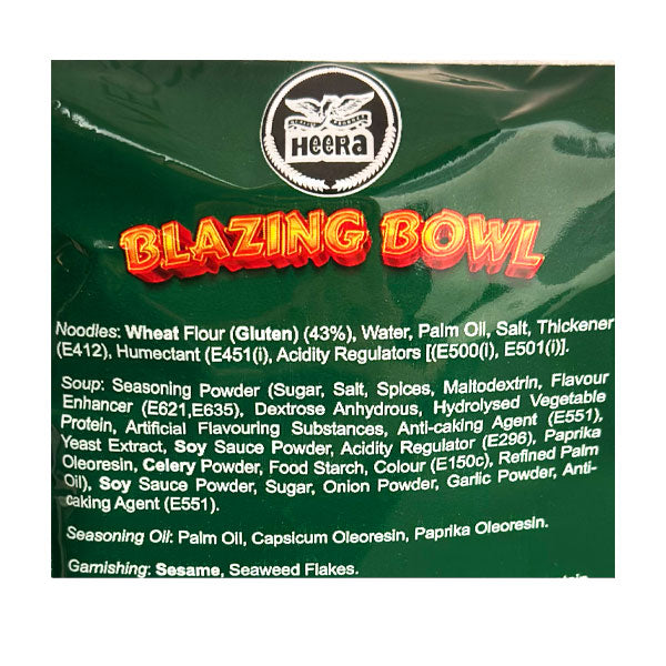 Heera Blazing Bowl Instant Ramen Noodles Chicken Flavour 4 Pk @SaveCo Online Ltd