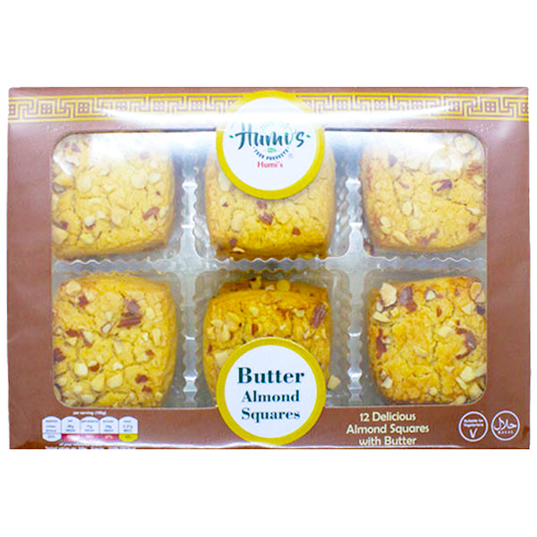 Humis Butter Almond Squares 345g @SaveCo Online Ltd