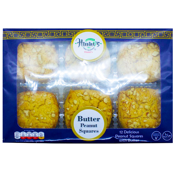 Humis 12 Butter Peanut Squares 345g @SaveCo Online Ltd