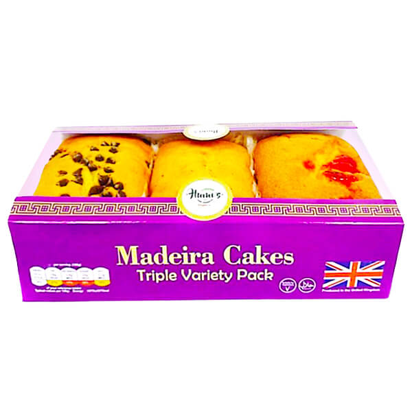 Humis Madeira Cake Triple Variety Pack 1kg @SaveCo Online Ltd