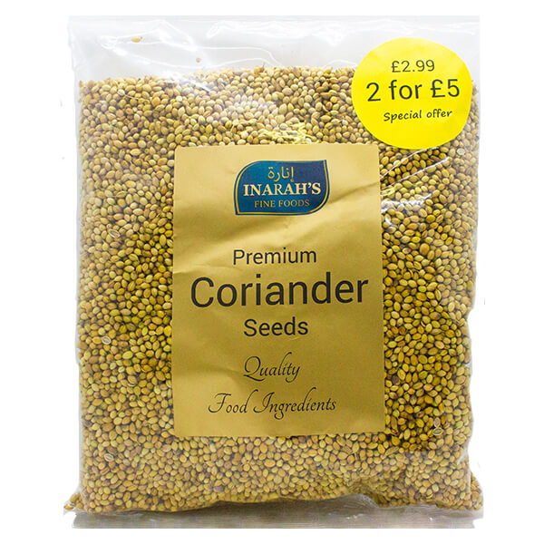 Inarah's Coriander Seeds 600g MULTI-BUY OFFER 2 for £5