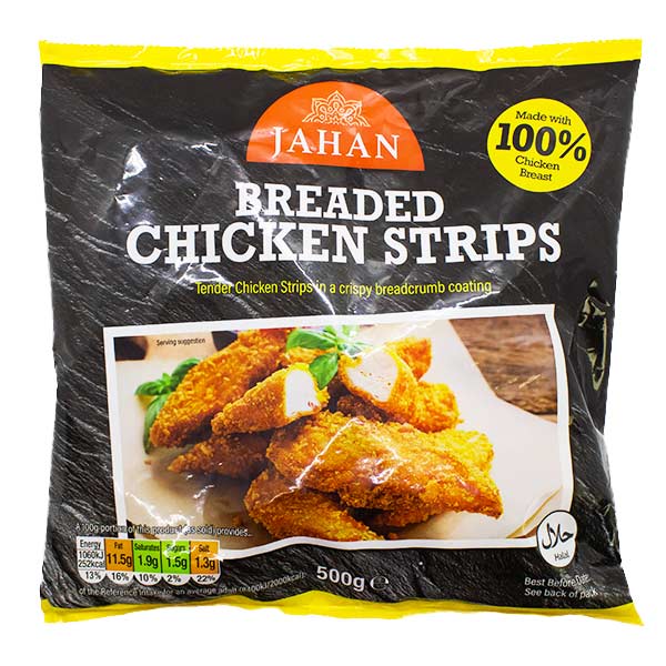 Jahan Chicken Breaded Chicken Strips 500g @SaveCo Online Ltd