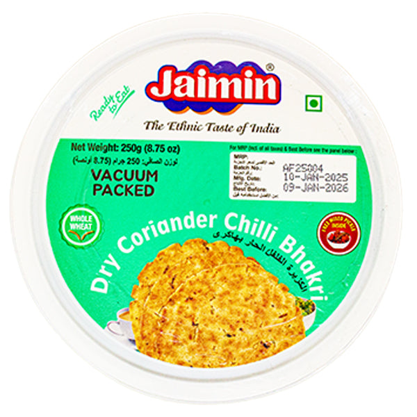 Jaimin Dry Coriander Chilli Bhakri 250g @SaveCo Online Ltd