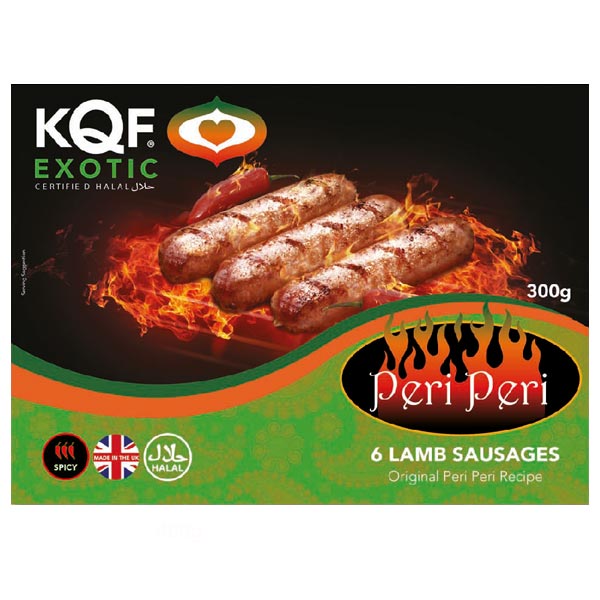 KQF 6 Peri Peri Lamb Sausages MULTI-BUY OFFER 3 for £6