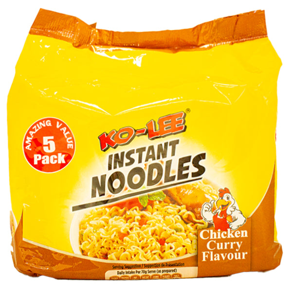 Ko-Lee Chicken Curry Flavour Noodles 5pk @SaveCo Online Ltd