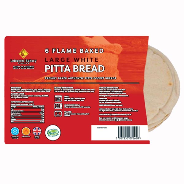 Leicester Bakery Pitta Bread Mix&Match OFFER 2 For £1.70 @SaveCo Online Ltd